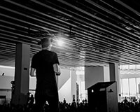 Burton Rast lecturing on behalf of Google at OFFF Barcelona in 2022